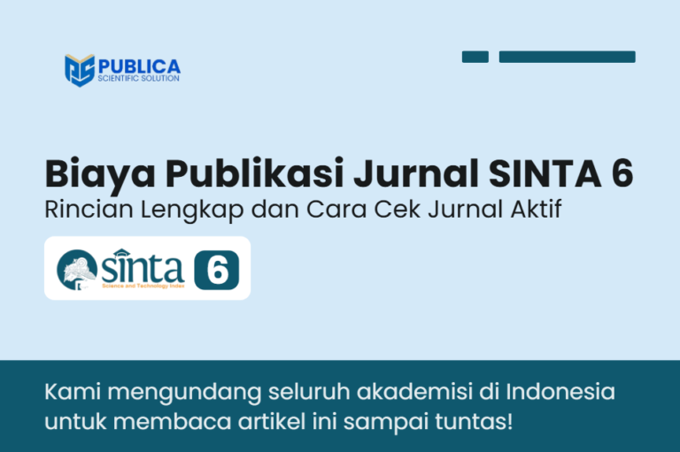 Biaya Publikasi Jurnal SINTA 6 2026