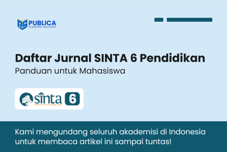 Daftar Jurnal SINTA 6 Pendidikan