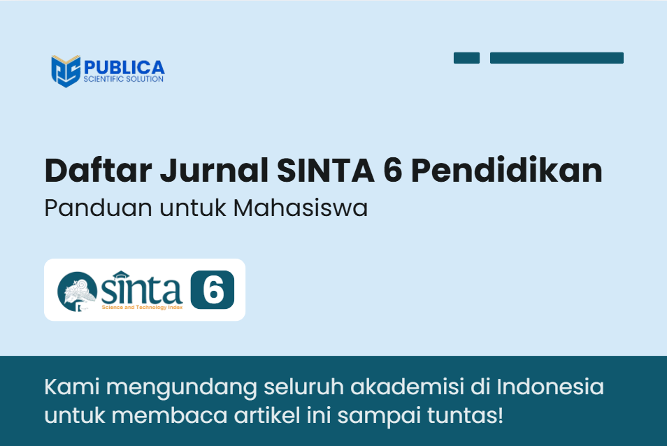 Daftar Jurnal SINTA 6 Pendidikan