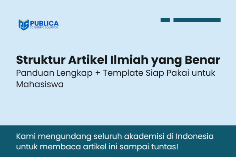 Struktur Artikel Ilmiah yang Benar